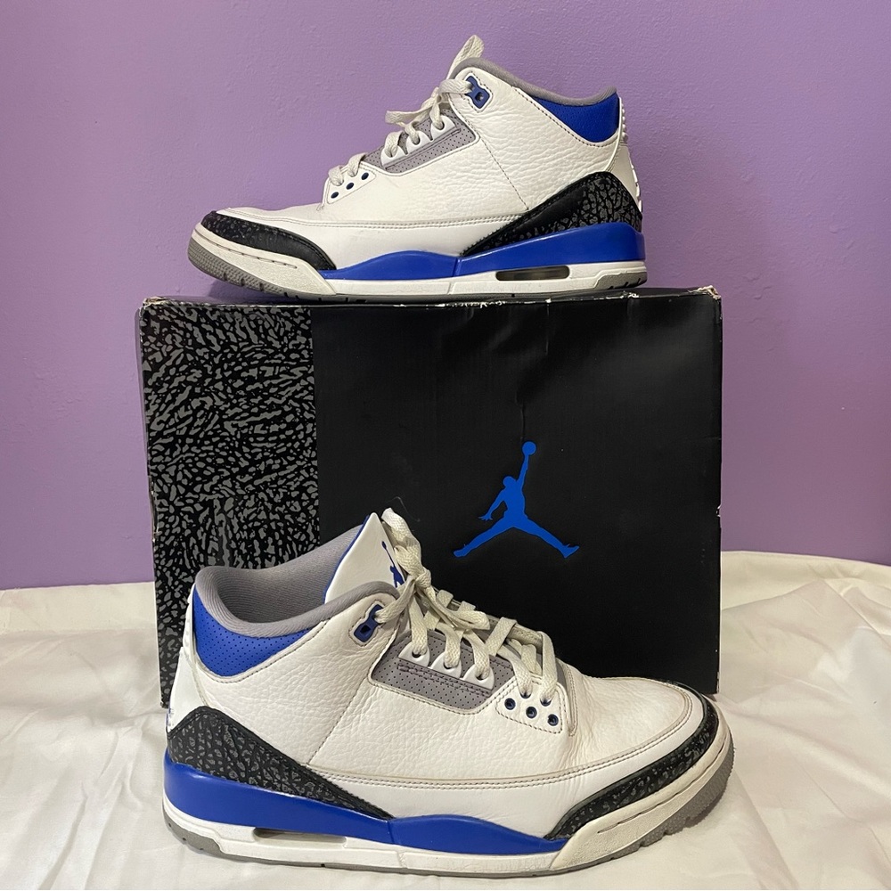 Jordan 3 racer blue size 11 with box